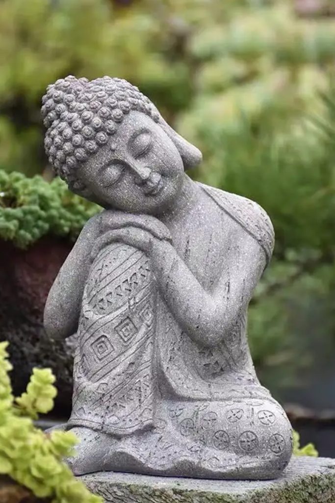 Sitzende Buddha-Statuen aus Magnesiumoxid für die Dekoration im Garten und im Freien